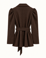 CHAQUETA HOMBRO ABULLONADO MARRÓN