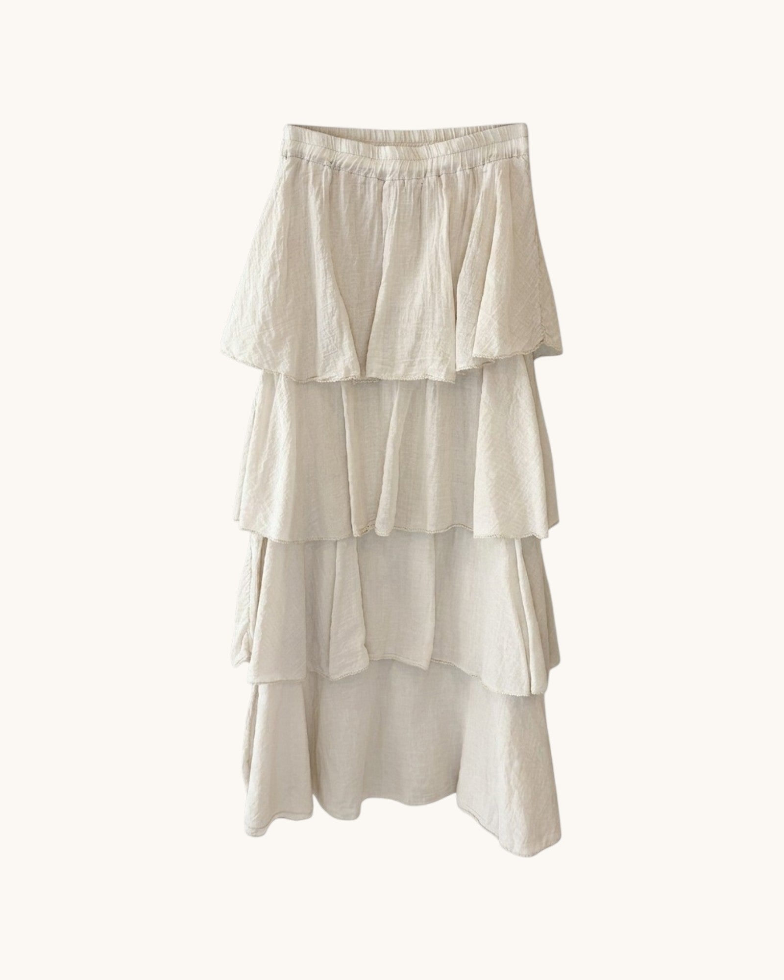 FALDA CON VOLANTES BLANCA - ONCE28