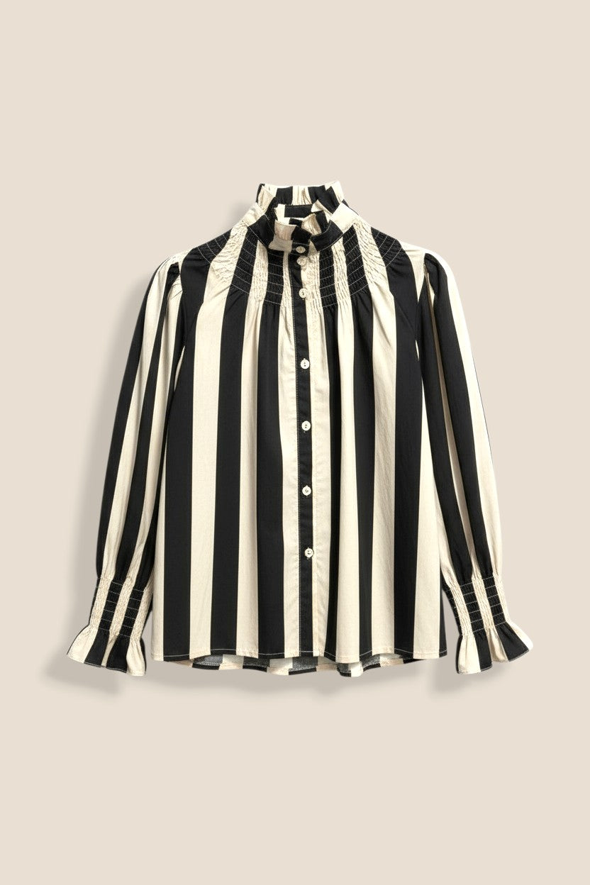 BLUSA CUELLO RAYAS - ONCE28