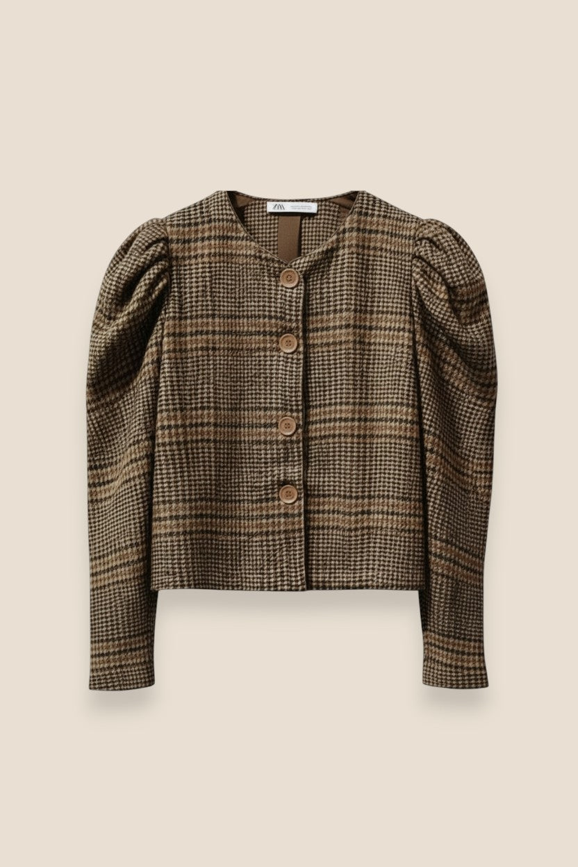 CHAQUETA HOMBROS MARRÓN - ONCE28