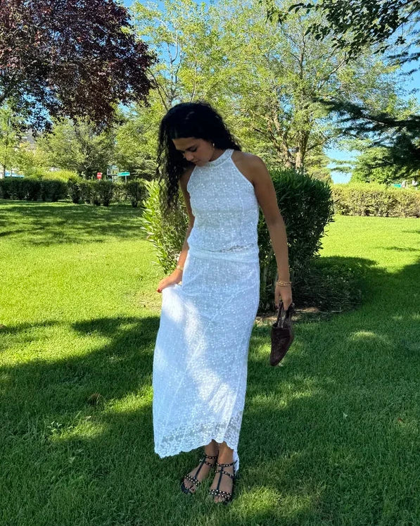 CONJUNTO BORDADO BLANCO- ONCE28