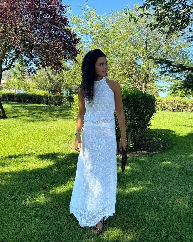 CONJUNTO BORDADO BLANCO- ONCE28