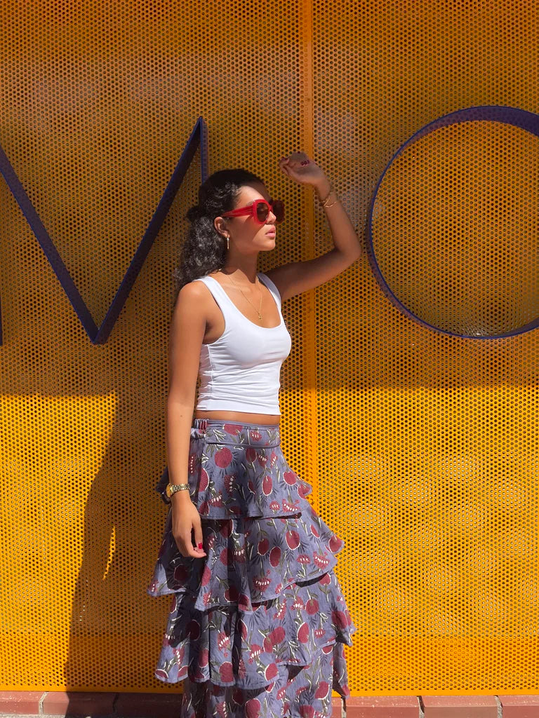FALDA VOLNTES GRIS  - ONCE28