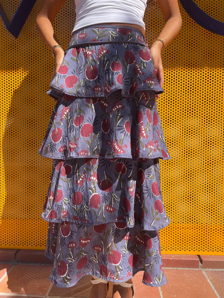 FALDA VOLNTES GRIS  - ONCE28