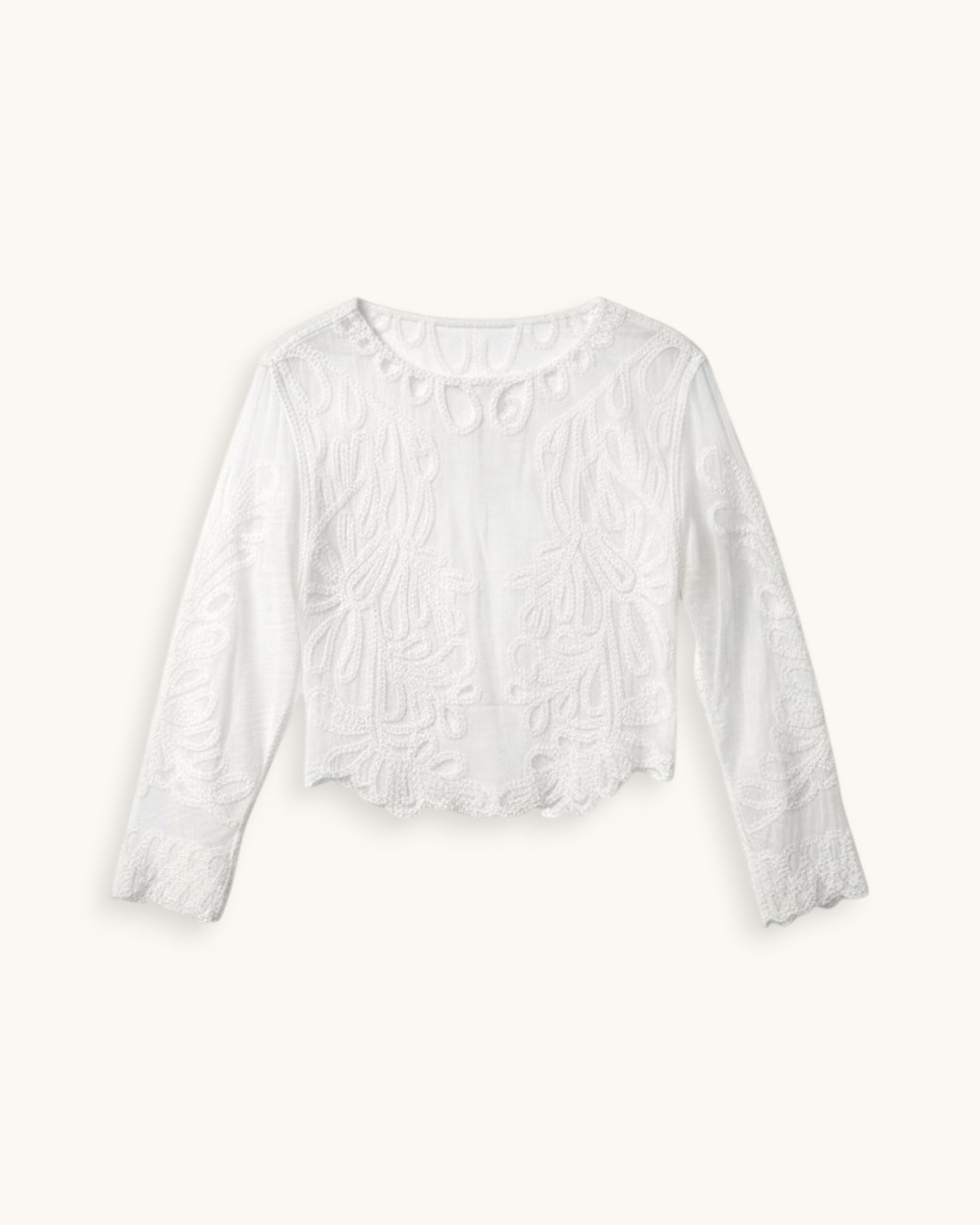 BLUSA BORDADA FLORES - ONCE28
