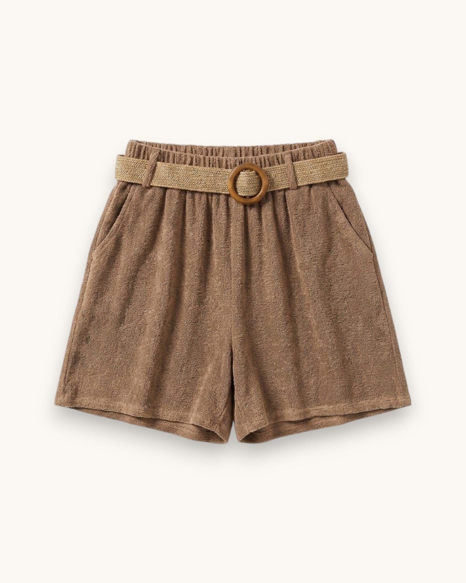SHORT CINTURÓN MARRÓN - ONCE28