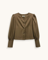 CHAQUETA HOMBROS MARRÓN - ONCE28