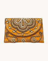 BOLSO BORDADO AMARILLO- ONCE28