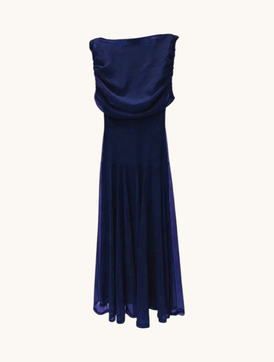 VESTIDO GASA AZUL - ONCE28