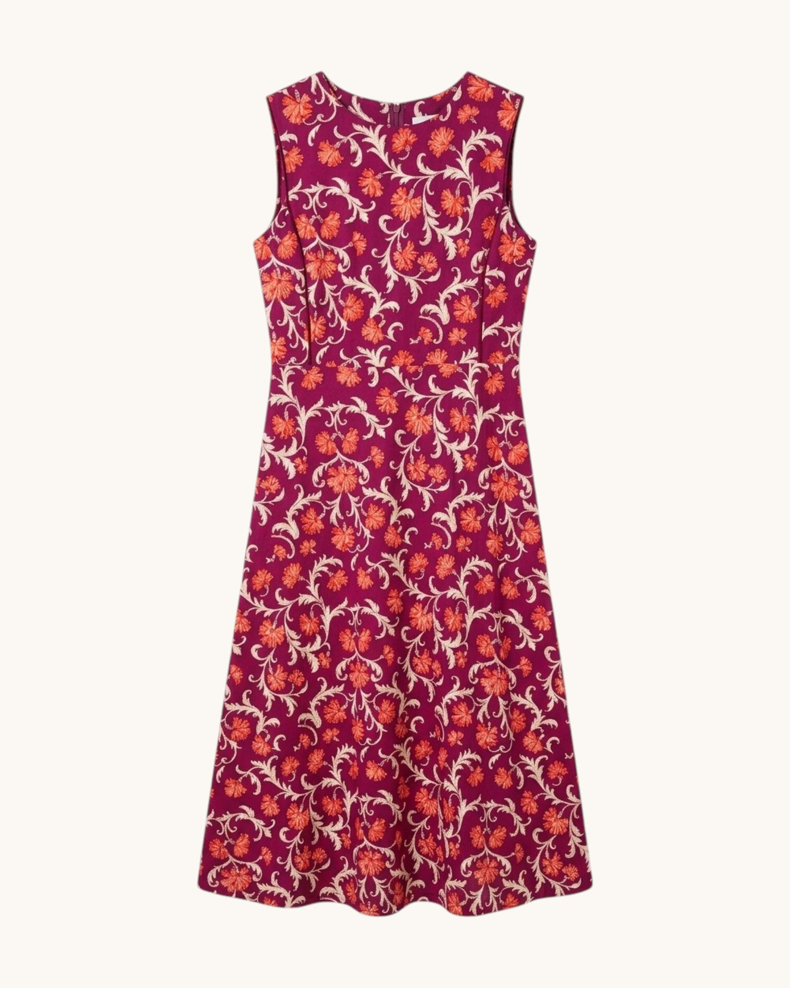 VESTIDO FLORES NARANJA - ONCE28