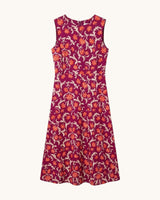 VESTIDO FLORES NARANJA - ONCE28
