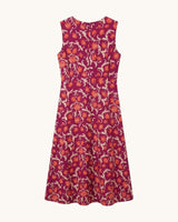 VESTIDO FLORES NARANJA - ONCE28