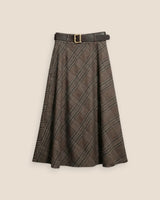 FALDA CINTURÓN MARRÓN - ONCE28